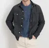 Alex Mill Button-fastening Cargo-pocket Jacket In Black