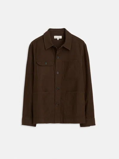 Alex Mill Work Jacket In Chamois In Espresso