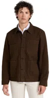 Alex Mill Work Jacket In Chamois In Espresso