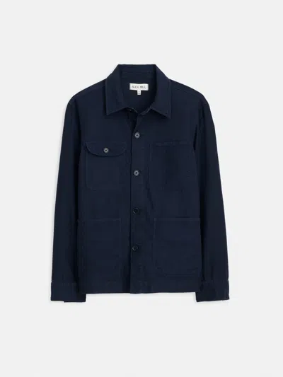 Alex Mill Work Jacket In Chamois In Navy