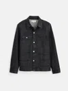 Alex Mill Work Jacket In Vintage Wash Denim In Vintage Black Wash