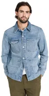 Alex Mill Work Jacket In Vintage Wash Denim Vintage Wash In Vintage Wash