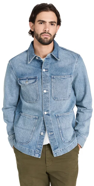 Alex Mill Work Jacket In Vintage Wash Denim Vintage Wash
