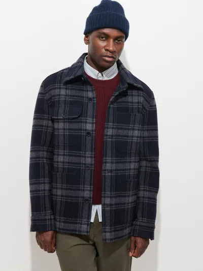 Alex Mill Work Jacket In Wool In Blue