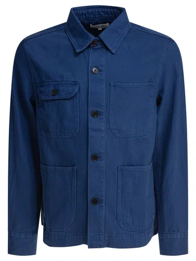 Alex Mill Work Overshirt Jacket Jackets Blue