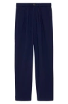 Alex Mill X Becky Malinsky Pleated Front Wool Pants In Blue