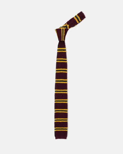 Alex Mill X J.press Guard Stripe Knit Tie In Brown