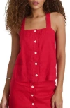 Alex Mill Zoe Tank In Linen In Red