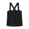 Alex Mill Zoe Tank In Linen In Black