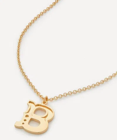 Alex Monroe 18ct Gold-plated Vermeil Silver Just My Type Letter B Necklace