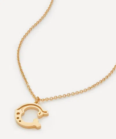 Alex Monroe 18ct Gold-plated Vermeil Silver Just My Type Letter C Necklace