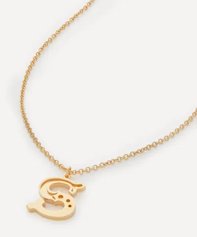 Alex Monroe 18ct Gold-plated Vermeil Silver Just My Type Letter S Necklace