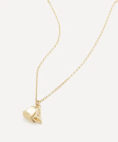 Alex Monroe 18ct Gold Teeny Tiny Boat Pendant Necklace