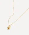 Alex Monroe 18ct Gold Teeny Tiny Shell Diamond Pendant Necklace In Gold