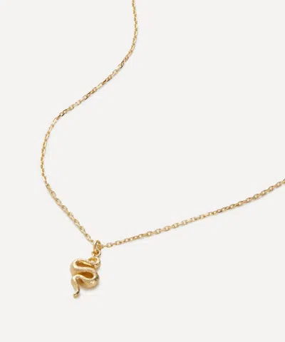 Alex Monroe 18ct Gold Teeny Tiny Snake Pendant Necklace