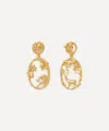 Alex Monroe 22ct Gold-plated Doe And Stag Oval Loop Drop