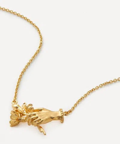 Alex Monroe 22ct Gold-plated Gift Of Flowers Inline Pendant Necklace