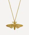 Alex Monroe 22ct Gold-plated Moth Pendant Necklace In Gold