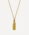 Alex Monroe 22ct Gold-plated 'not To Be Taken' Poison Bottle Necklace In Gold
