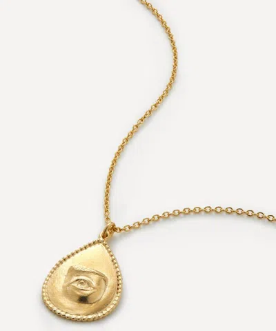 Alex Monroe 22ct Gold-plated Sense Of Sight Eye Pendant Necklace