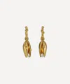 Alex Monroe 22ct Gold-plated Statement Mussel & Pearl Drop Earrings In Gold