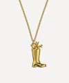 Alex Monroe 22ct Gold-plated Tulip Filled Wellington Boot Pendant Necklace