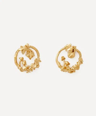 Alex Monroe 22ct Gold-plated Woodland Loop Stud Earrings