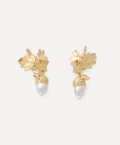 Alex Monroe Mixed Metal Acorn Drop Earrings