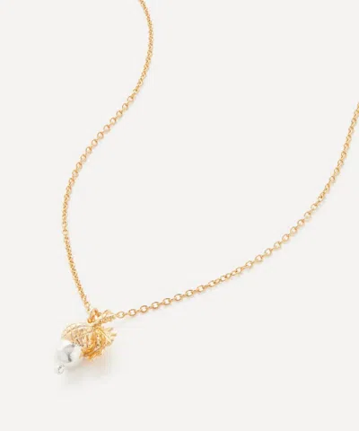 Alex Monroe Mixed Metal Acorn Pendant Necklace