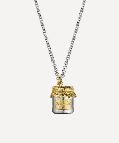 Alex Monroe Mixed Metal Marmalade Jar Pendant Necklace