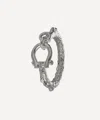 Alex Monroe Sterling Silver Aged Boatyard Link Ring In Silver