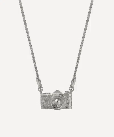 Alex Monroe Sterling Silver In-line Vintage Camera Pendant Necklace