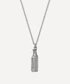 Alex Monroe Sterling Silver 'not To Be Taken' Poison Bottle Necklace In Silver