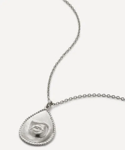 Alex Monroe Sterling Silver Sense Of Sight Eye Pendant Necklace