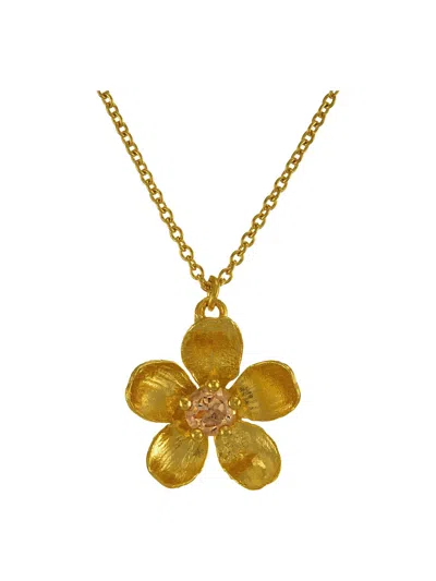 Alex Monroe Women's Citrine Buttercup Necklace Gold