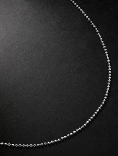 Alex Moss New York 20-inch 14-karat White Gold Ball Chain Necklace