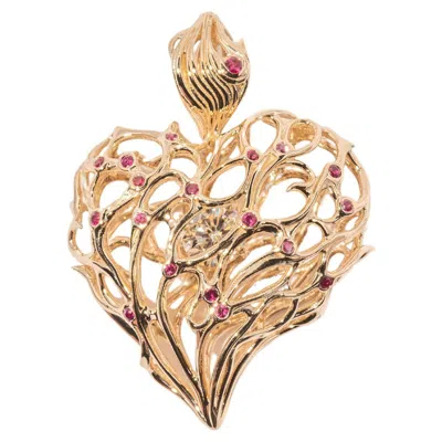 Pre-owned Alex Moss New York Eternal Bond Pendant In Green