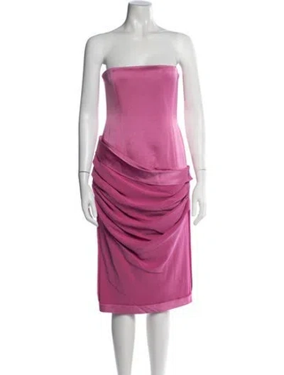 Pre-owned Alex Perry Acetate Knee-length Dress In Pink