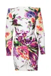 Alex Perry Anais Floral Print Mini Dress. In Multi