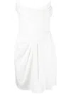 Alex Perry Corset-style Strapless Dress In White