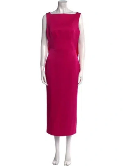 Pre-owned Alex Perry Bateau Neckline Long Dress W/ Tags In Red