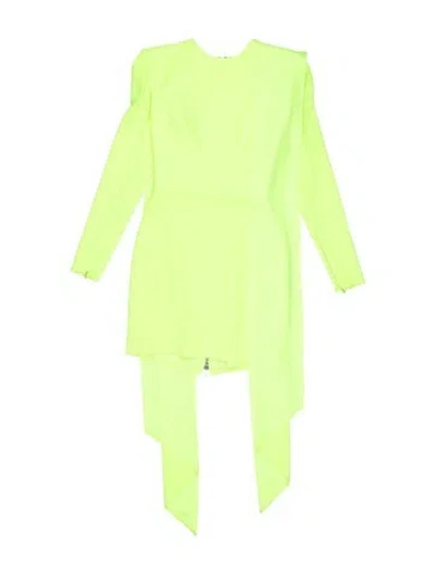 Pre-owned Alex Perry Bateau Neckline Mini Dress In Yellow