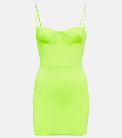 Alex Perry Clay Minidress In Green