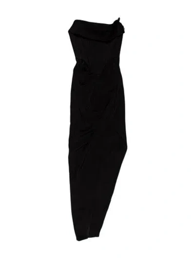 Pre-owned Alex Perry Cowl Neck Long Dress In Black
