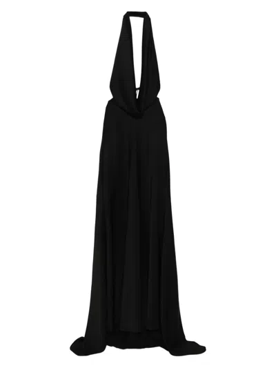 Alex Perry Cowl-neck Maxi Dress In Black