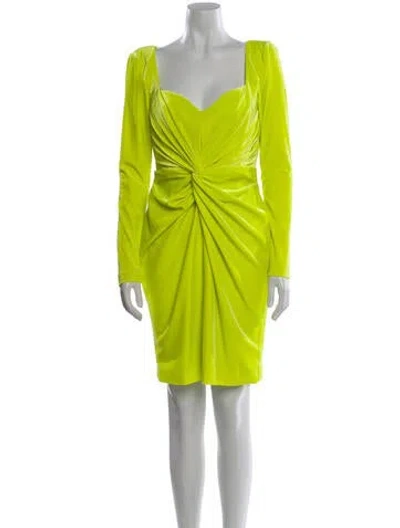 Pre-owned Alex Perry Cowl Neck Mini Dress W/ Tags In Green