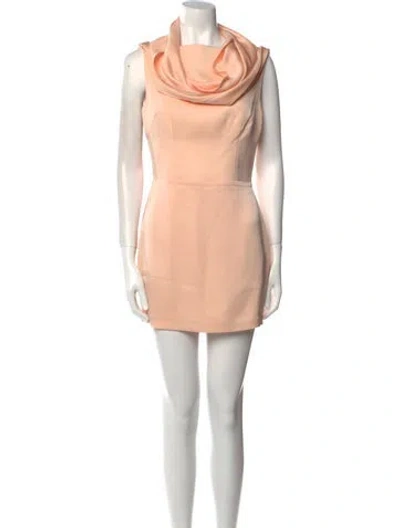 Pre-owned Alex Perry Cowl Neck Mini Dress W/ Tags In Pink