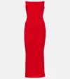 Alex Perry Crêpe Corset Dress In Red