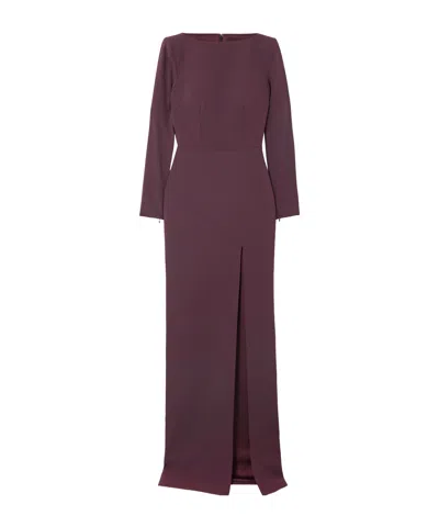 Alex Perry Crepe Gown In Purple