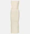 Alex Perry Crêpe Midi Dress In White